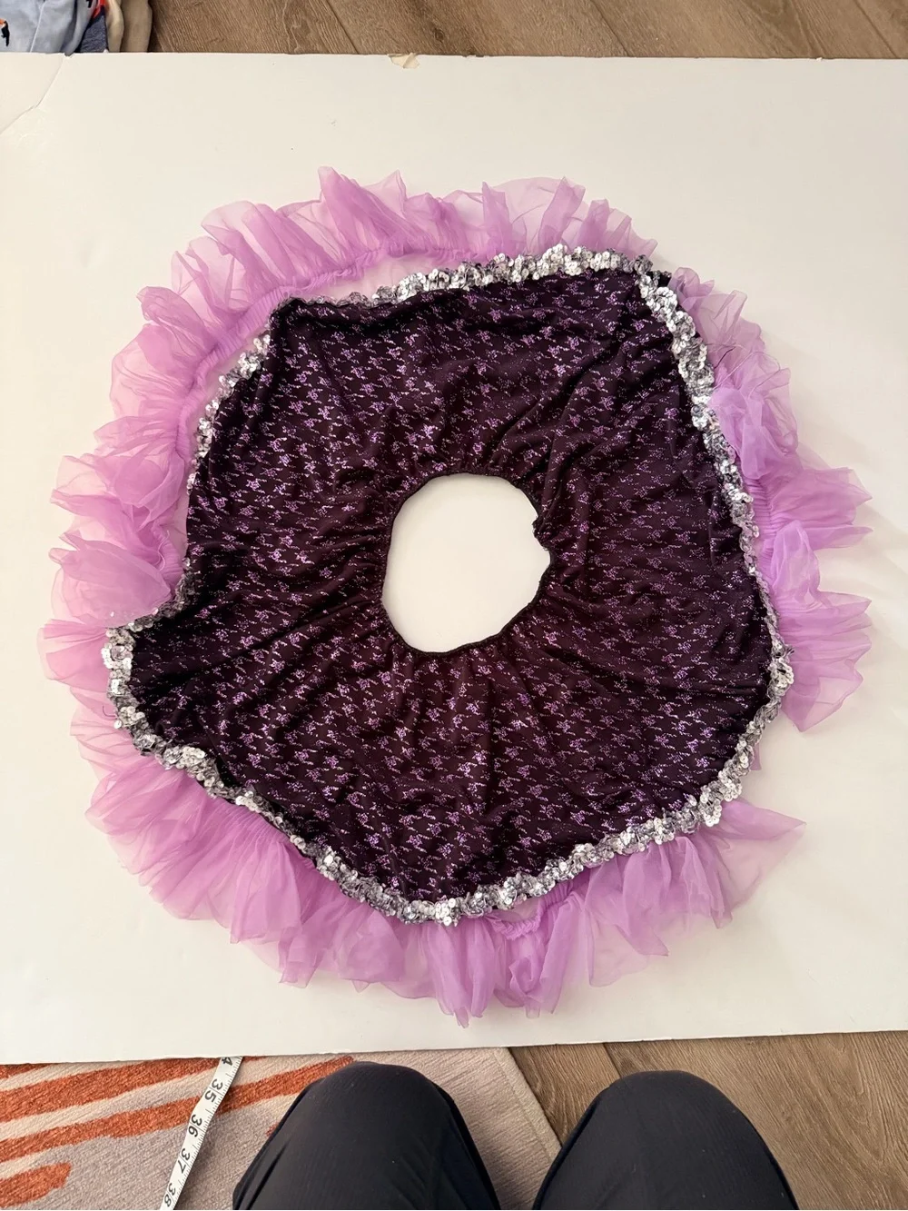 Dance Costume Purple and Lilac Tulle Circle Skirt